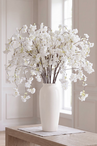 Cherry Blossom Branches White|Decorative Faux Branches at
