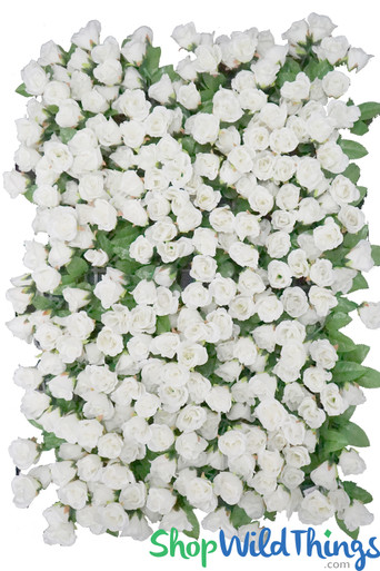 Wall Of Cream Roses Faux Flower Panels Wildthings Com