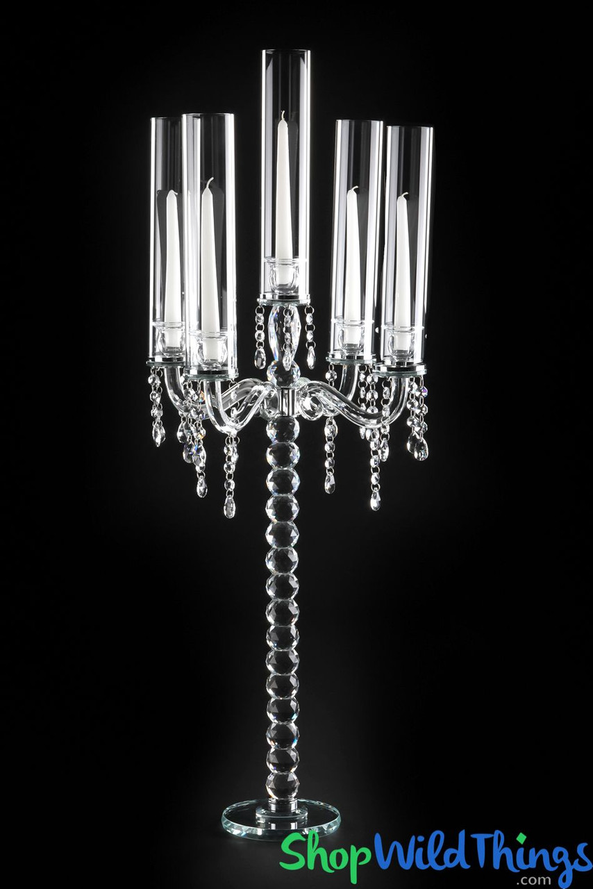 Image of Crystal Candelabra over 3 Feet Tall