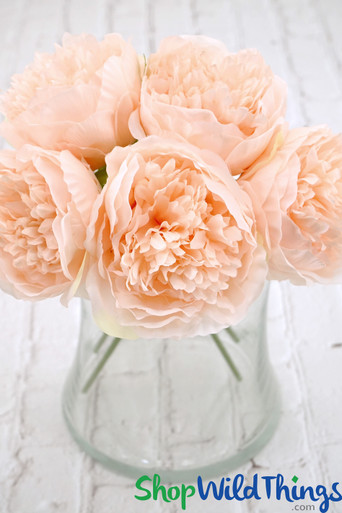 9 Tall Silk Peony Arrangement in Glass Pot,Pink - ONE-SIZE - On Sale - Bed  Bath & Beyond - 31629054