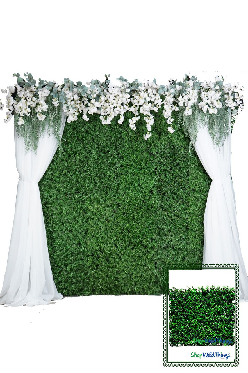 Image of Greenery Wall Kit - 8' x 8' Portable Backdrop Kit - FIRE RATED Boxwood