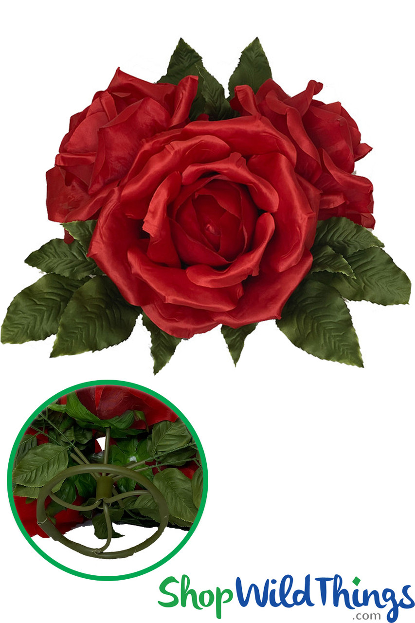 Image of Back in Stock! Giant 3 Rose Tabletop Cluster - 3 Colors!