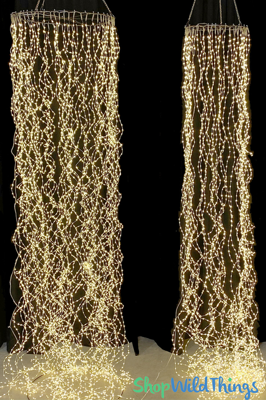 Image of Hanging LED Column or Canopy! 7200 Fairy Lights 10 Feet Long x 20