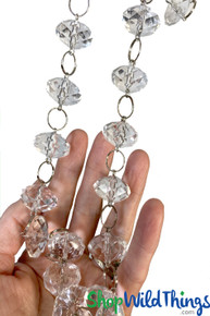 2pcs Artificial Crystal Garland Strand