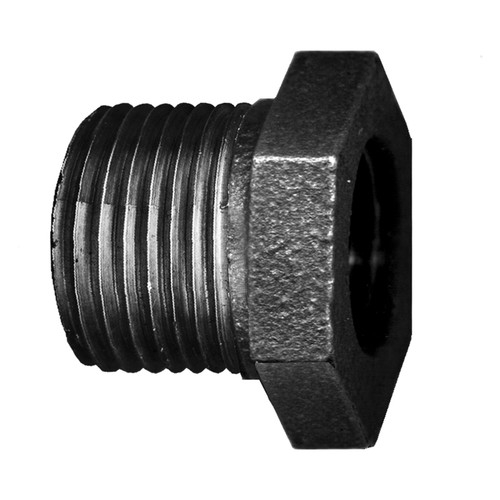 Fairview BI-110-MK Pipe Bushing, 2 x 1-1/2 in Nominal, MNPT x FNPT End Style, Class 150, Iron, Import