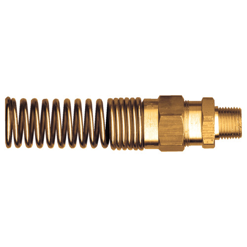 Fairview 1493-6B DOT Air Brake Coupler, 3/8 x 1/4 in Nominal, Hose x MNPT End Style, Brass, Import