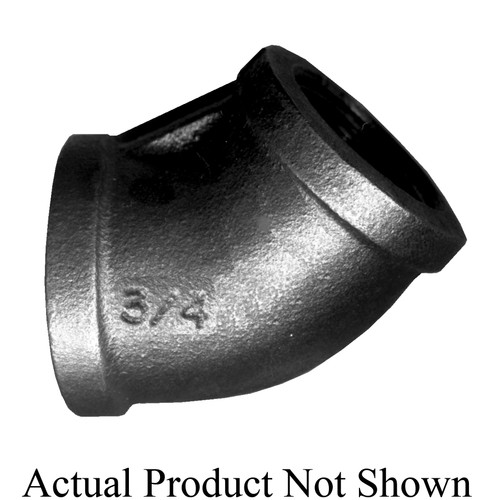 Fairview BI-105-M Pipe Elbow, 2 in Nominal, FNPT End Style, Class 150, Iron, Import