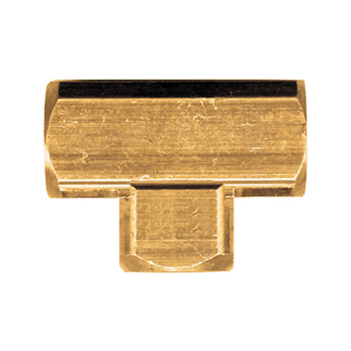 Fairview X101-A Extruded Pipe Tee, 1/8 in Nominal, FNPT End Style, Brass, Import