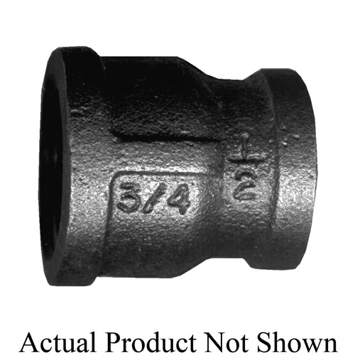 Fairview BI-119-DB Pipe Reducing Coupling, 1/2 x 1/4 in Nominal, FNPT End Style, Class 150, Iron, Import