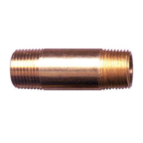 Fairview 113-A1-1/2 Nipple, 1/8 in Nominal, 1-1/2 in L, Brass, MNPT End Style