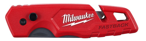 MILWAUKEE FASTBACK 48-22-1501 FOLDING UTILITY KNIFE, STEEL BLADE, 1 BLADES INCLUDED, 6.87 IN OAL