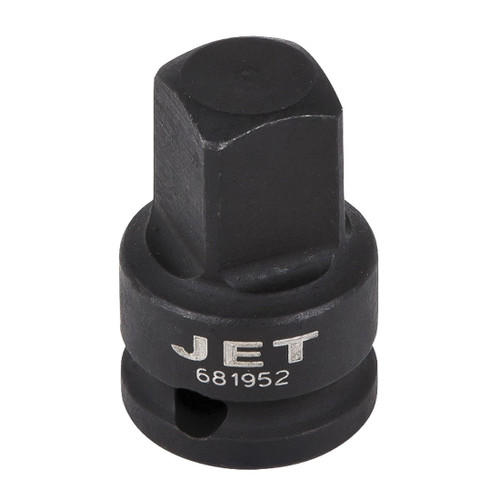 JET 681952 Socket Adapter, 1/2 in Male Drive, 3/8 in Female Drive, ANSI Specified, US Federal Specification GGG-W-660A, Chrome Molybdenum Steel