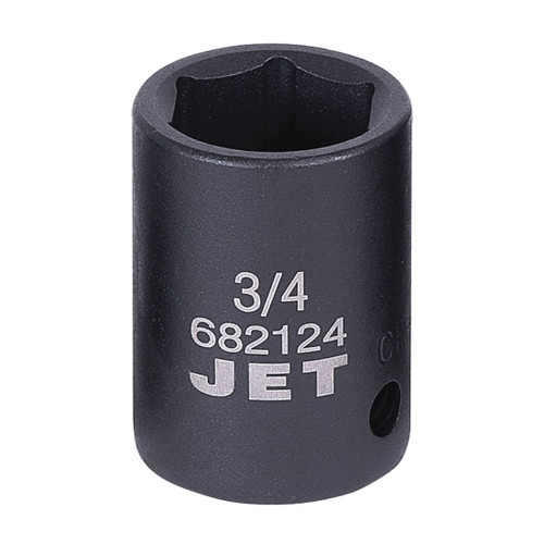 JET 682124 Impact Socket, 1/2 in, 3/4 in Regular Socket, 6 Points