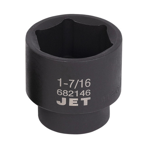 JET 682146 Impact Socket, 1/2 in, 1-7/16 in Regular Socket, 6 Points