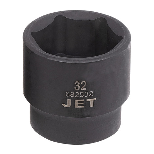 JET 682532 Impact Socket, 1/2 in, 32 mm Regular Socket, 6 Points