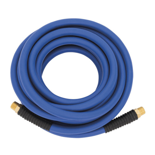 JET 408195 SUPER HEAVY DUTY HYBRID AIR HOSE, 1/2 IN NOMINAL, NPT END STYLE, 25 FT L, 300 PSI WORKING, RUBBER, IMPORT