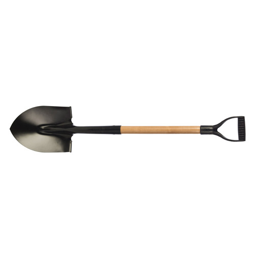 Garant Econo 80417 Shovel, Tempered Steel Blade, 10-3/4 in L x 8 in W, Round Blade Point, 25-5/8 in L Handle