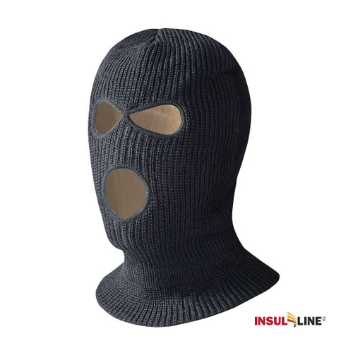 PIONEER V4020271-O/S 3-Hole Lined Balaclava, Universal, Black