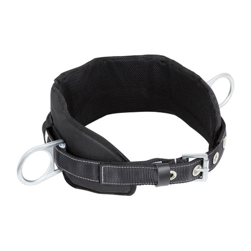 PEAKWORKS V8056023 PeakPro Positioning Belt With Padded Lumbar Support, Tongue Buckle, Polyester Webbing, Grommet Buckle Hardware