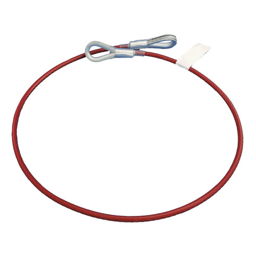 PEAKWORKS V8208004 Cable Anchor Sling, For Use With Anchorage Connectors, 1/4 in Dia x 4 ft L, Kevlar, Red