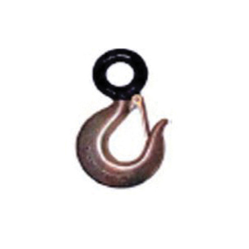 Black Eye 2910 1045 Hoist Hook, 4.5 ton Load, Eyelet Attachment, Alloy Steel