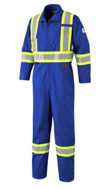 ROYAL HI-VIZ FR-TECH® FLAME RESISTANT 7 OZ COVERALL WITH LEG ZIPPERS - 48