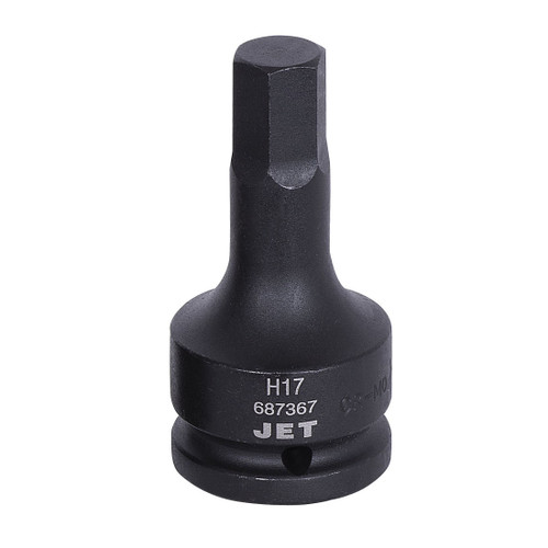JET 687367 Impact Socket Bit, 3/4 in, 17 mm