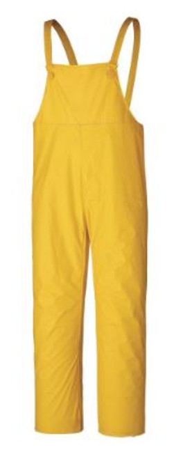 FLAME RESISTANT WATERPROOF BIB PANTS - PVC/POLYESTER/PVC - YELLOW - L