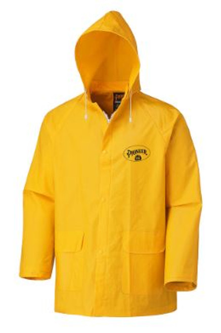 YELLOW FLAME RESISTANT PVC RAIN JACKET - 2XL