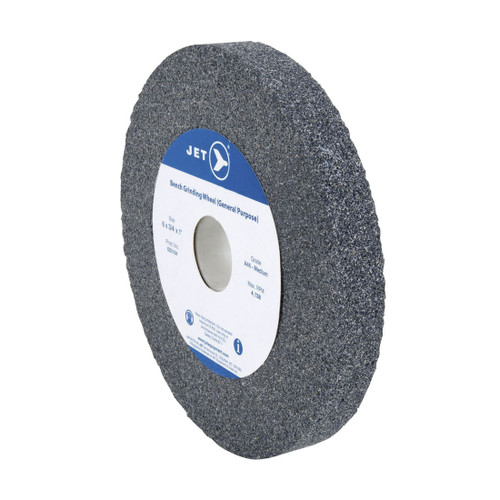 JET 522273 Straight Bench Grinding Wheel, 8 in Dia x 1 in THK, 1 in Center Hole, A36 Grit, Aluminum Oxide Abrasive