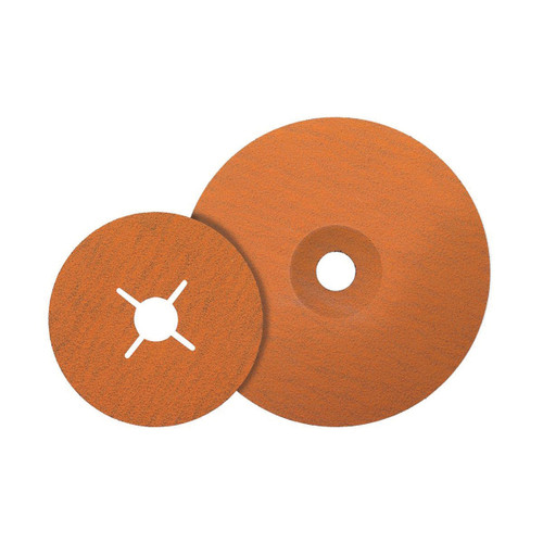 Walter Surface Technologies COOLCUT 15X503 15-X Sanding Disc, 5 in Dia Disc, 7/8 in Center Hole, 36 Grit, Extra Coarse Grade, Ceramic Abrasive, Arbor Attachment