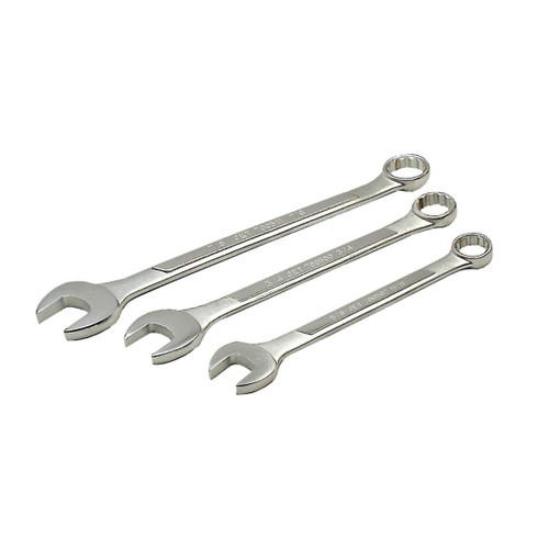 JET 700508 Raised Panel Combination Wrench, 11/16 in Wrench, Chrome Vanadium Steel, ANSI Specified