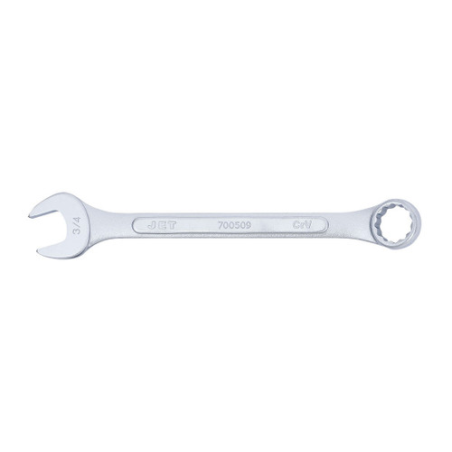 JET 700509 Raised Panel Combination Wrench, 3/4 in Wrench, Chrome Vanadium Steel, ANSI Specified