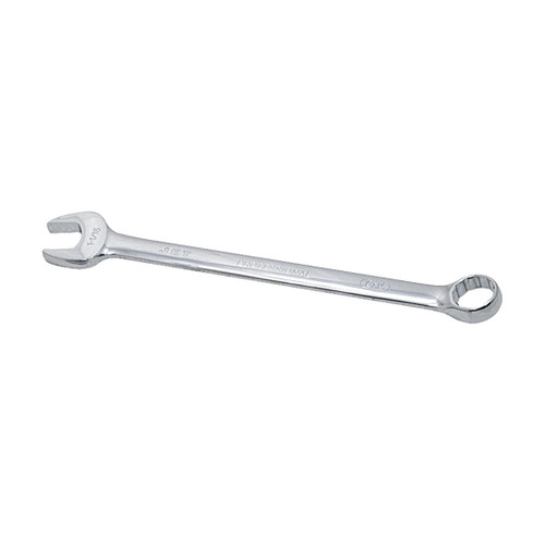 JET 700621 Long Combination Wrench, 1/4 in Wrench, 15 deg Offset, Chrome Vanadium Steel, Fully Polished Mirror, ANSI Specified