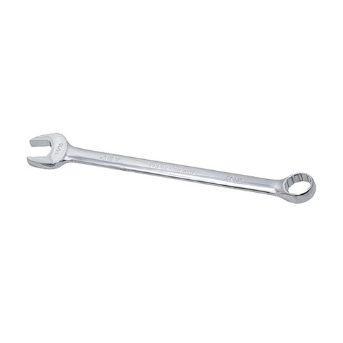 JET 700629 Long Combination Wrench, 3/4 in Wrench, 15 deg Offset, Chrome Vanadium Steel, Fully Polished Mirror, ANSI Specified