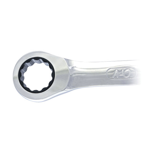 JET 701105 Non-Reversing Combination Wrench, 1/2 in Wrench, 12 Points, 6140 Chrome Vanadium Steel, Fully Polished, ANSI Specified