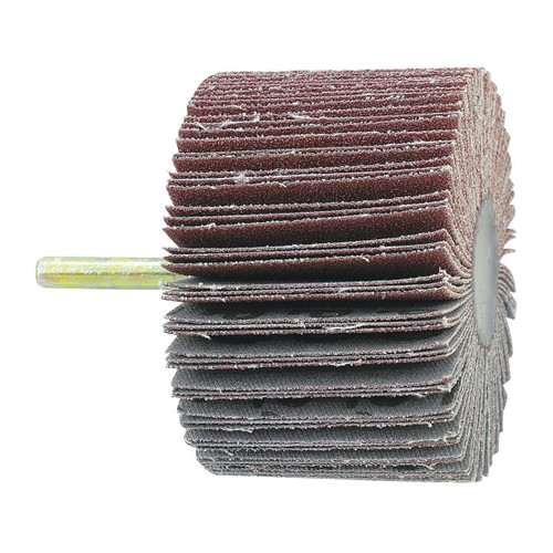 JET 560122 High Performance Flap Wheel, 1 in Dia Wheel, 1 in W Face, 1/4 in Dia Shank, A60 Grit, Aluminum Oxide Abrasive