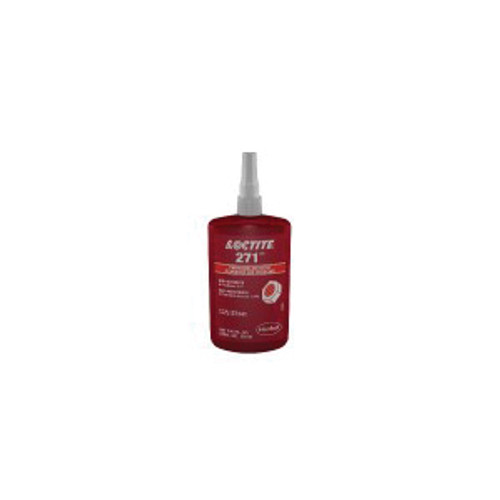 Loctite 135380 271 1-Part High Strength Low Viscosity Threadlocker, 10 mL Bottle, Liquid Form, Red