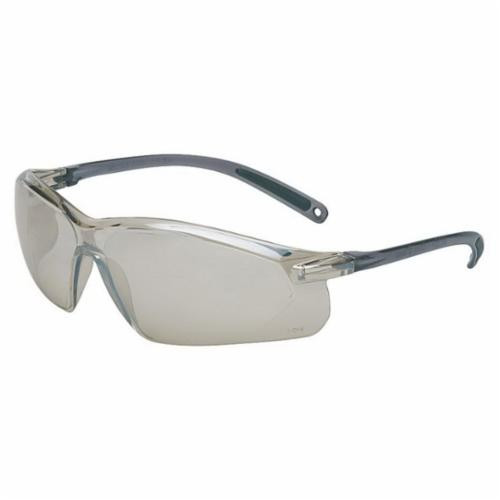 Uvex by Honeywell A704 A700 General Purpose Safety Eyewear, Anti-Scratch/Hard Coat, Silver Mirror Lens, Wrap Around Frame, Gray, Polycarbonate Frame, Polycarbonate Lens, ANSI Z87.1-2010, CSA Z94.3