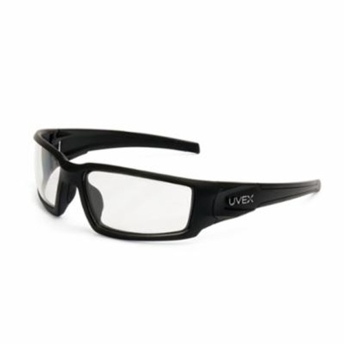 Uvex by Honeywell Hypershock S2950X Safety Glasses, Uvextreme Plus Anti-Fog, Clear Lens, Half Framed Frame, Black, Polycarbonate Frame, Polycarbonate Lens, ANSI Z87.1-2010