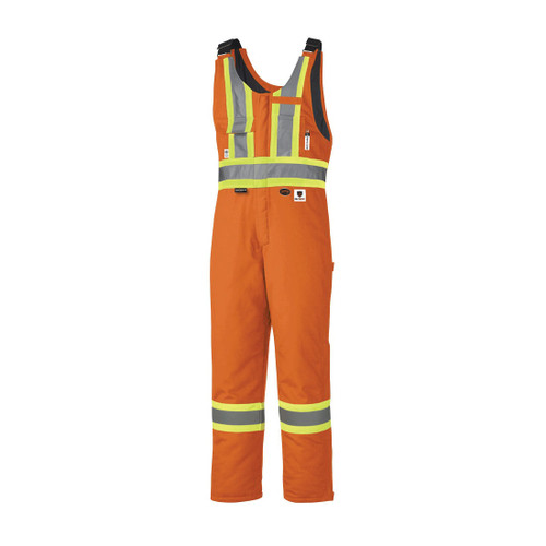 PIONEER V2560351-3XL Safety Overall, Womens, 3XL, Orange, Quilted Modacrylic Polyester, 54 to 56 in Chest