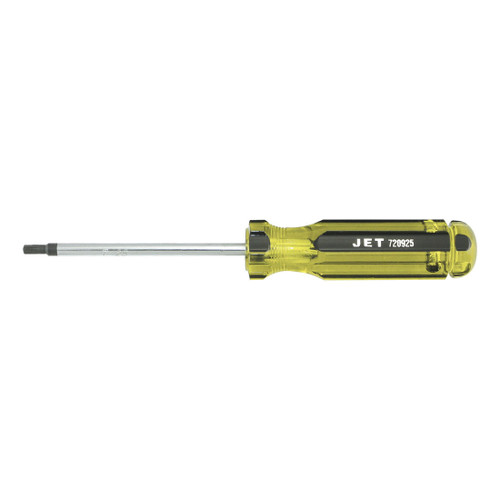 JET 720925 Screwdriver, T25 Torx Point, Chrome Vanadium Steel Shank, 4 in OAL, Acetate Handle, Canadian Government Specification CDA39-GP-17C, US Federal Specification GGG-S-121E