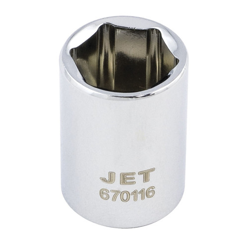 JET 670114 Socket, 1/4 in, 7/16 in Regular Socket, 6 Points