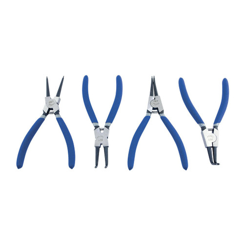 JET 730353 Snap Ring Pliers Set, Internal Straight, External Straight, Internal Bent, External Bent, 4 Pieces, 7 in OAL