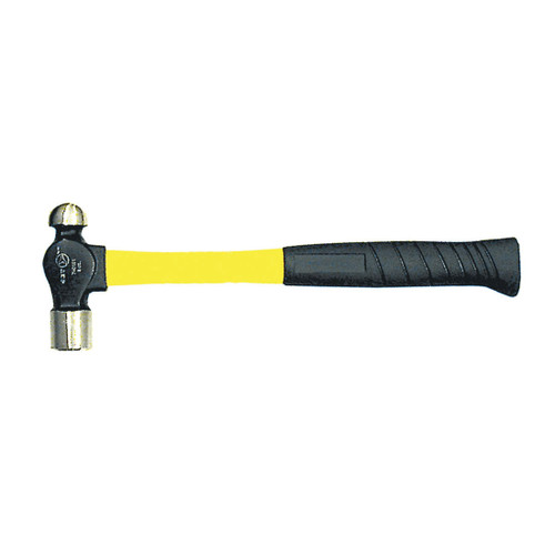 JET 740163 Ball Pein Hammer, 13 in OAL, 16 oz Forged Steel Head, Fiberglass Handle