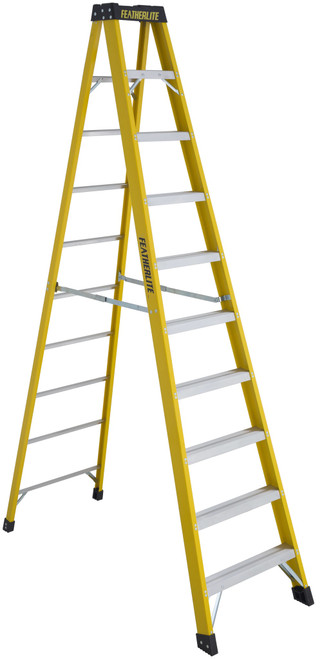 10FT EXTRA-HEAVY DUTY FIBERGLASS LADDER 6910