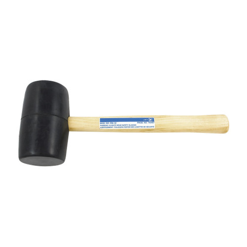 JET 740407 Mallet, 13-1/2 in OAL, 32 oz Rubber Head, Wood Handle