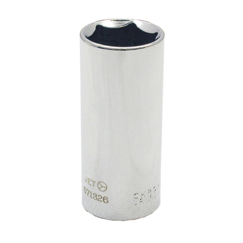 JET 671326 Socket, 3/8 in, 13/16 in Deep Socket, 6 Points