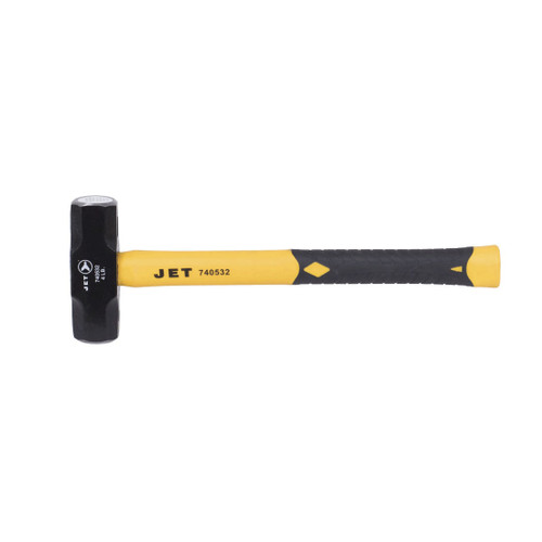 JET 740534 Heavy Duty Sledge Hammer, 30 in OAL, 8 lb Forged Steel Head, Fiberglass Handle