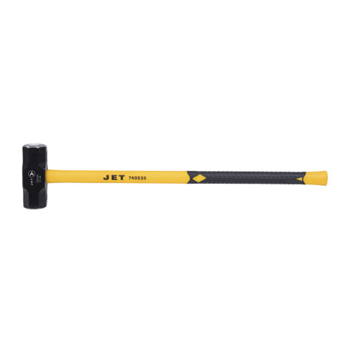 JET 740535 Heavy Duty Sledge Hammer, 36 in OAL, 10 lb Forged Steel Head, Fiberglass Handle